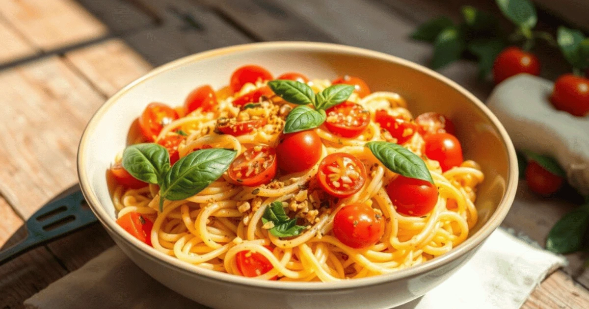 orzo pasta with tomatoes